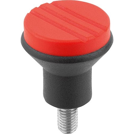 Mushroom Knobs, External Thread, Metric